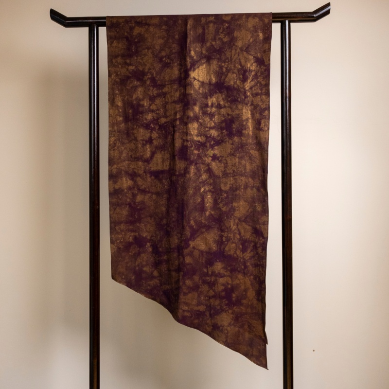 Purple Gilt Xiangyun Silk Scarf Cultural Gift