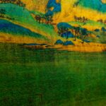 Lucid Waters and Lush Mountains Authentic Xiangyunsha Silk Fabric
