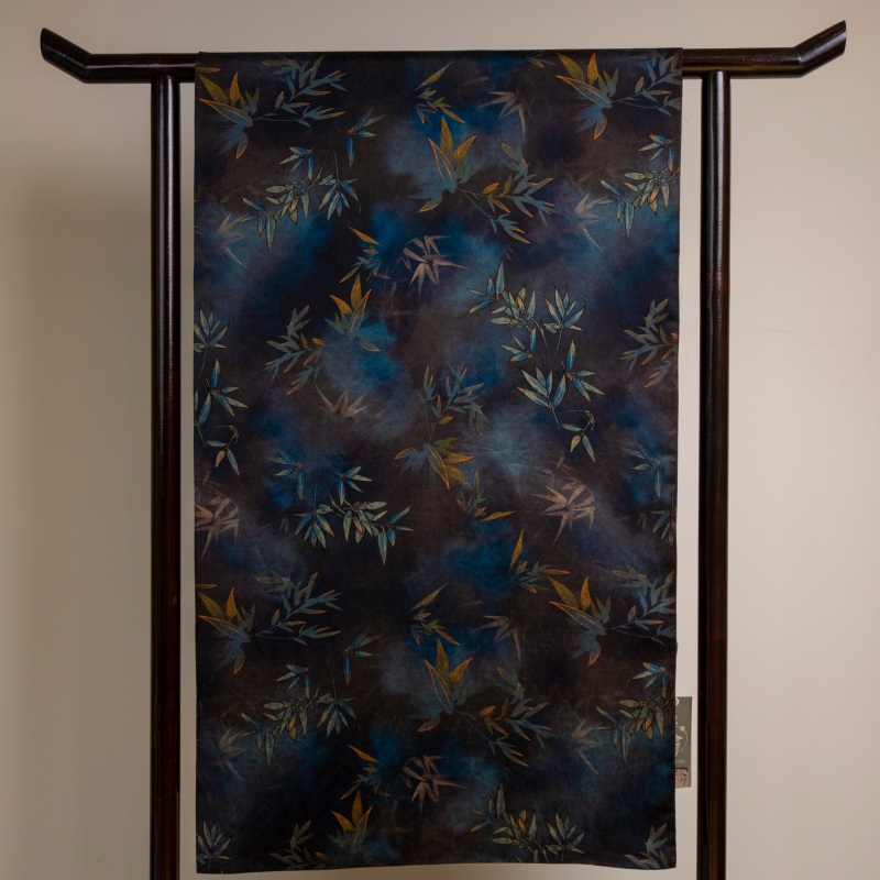 19-1 Wholesale Intangible Cultural Heritage Silk Fabric (Dreamy Bamboo Leaves)
